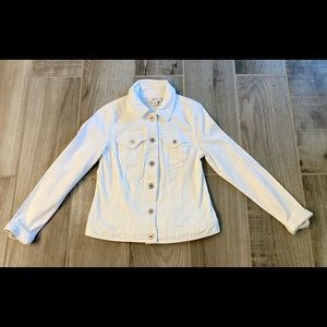 Style & Co. White Jean Jacket